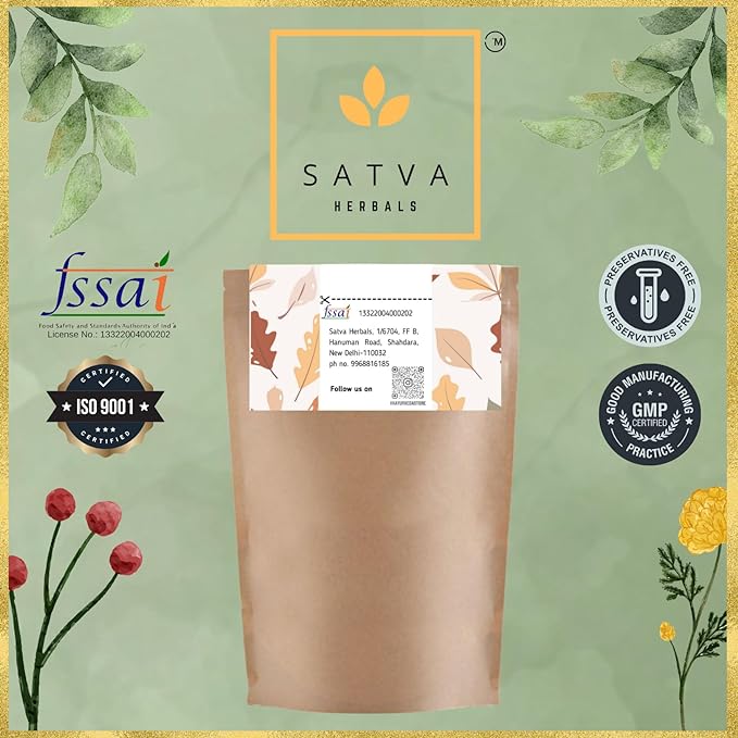 Satva Herbals Badi Harad Organic Edible Grade Certified Inknut Whole