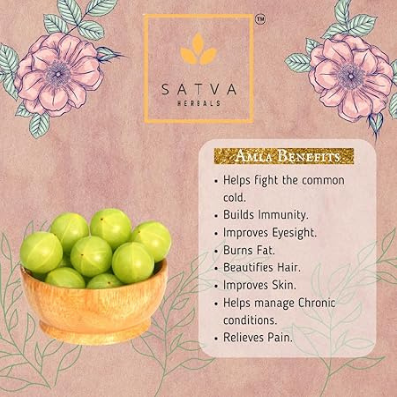 Satva Herbals Amla Powder for Hair Growth